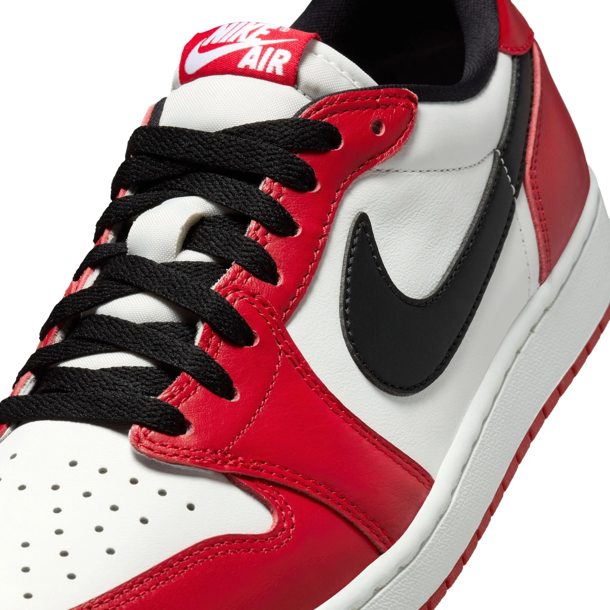 Air Jordan 1 Retro Low "Chicago" Varsity Red/Black-Summit White - Image 6