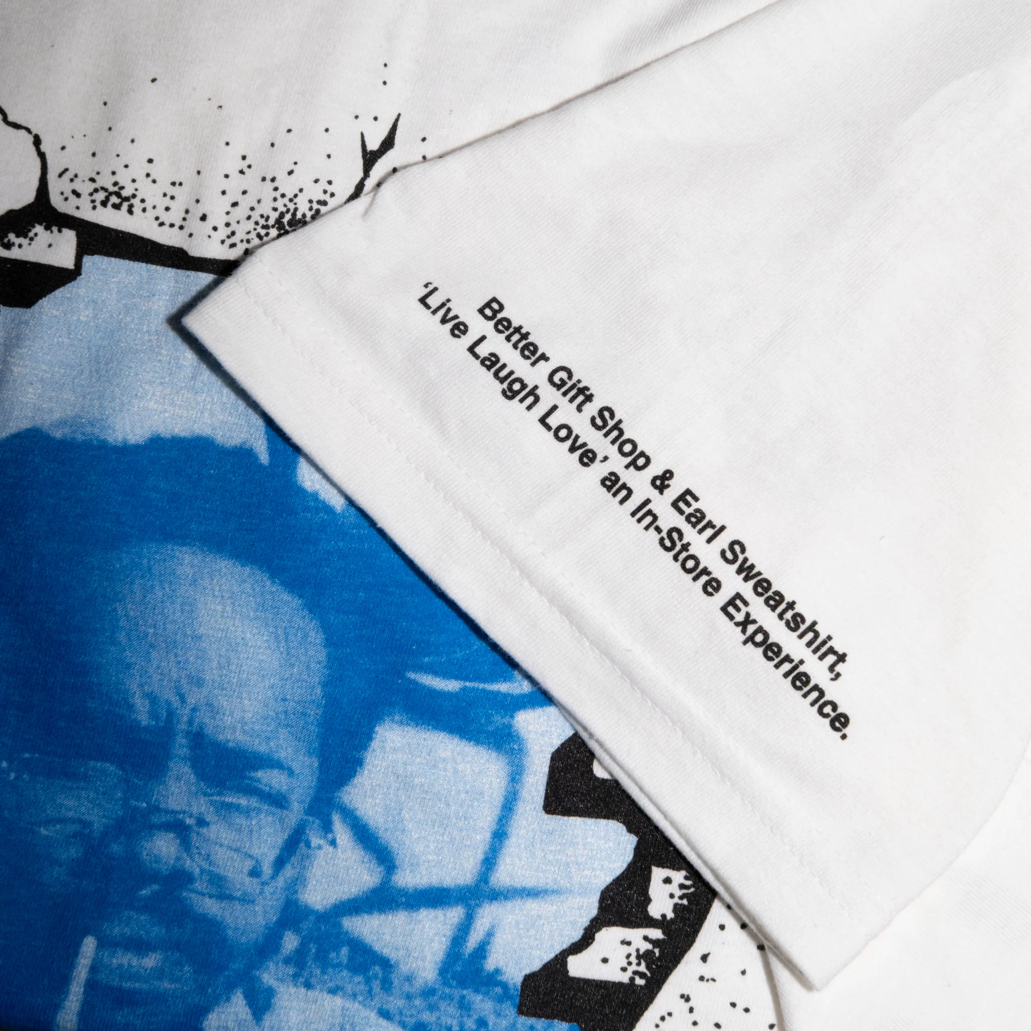 Better™Gift Shop/Earl Sweatshirt - "Live Laugh Love Experience" White S/S T-Shirt - Image 3