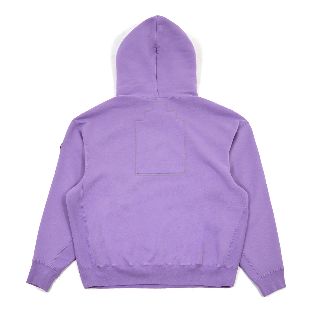 CAV EMPT - "Solid Hoody" Purple Hooded Sweatshirt - Image 3
