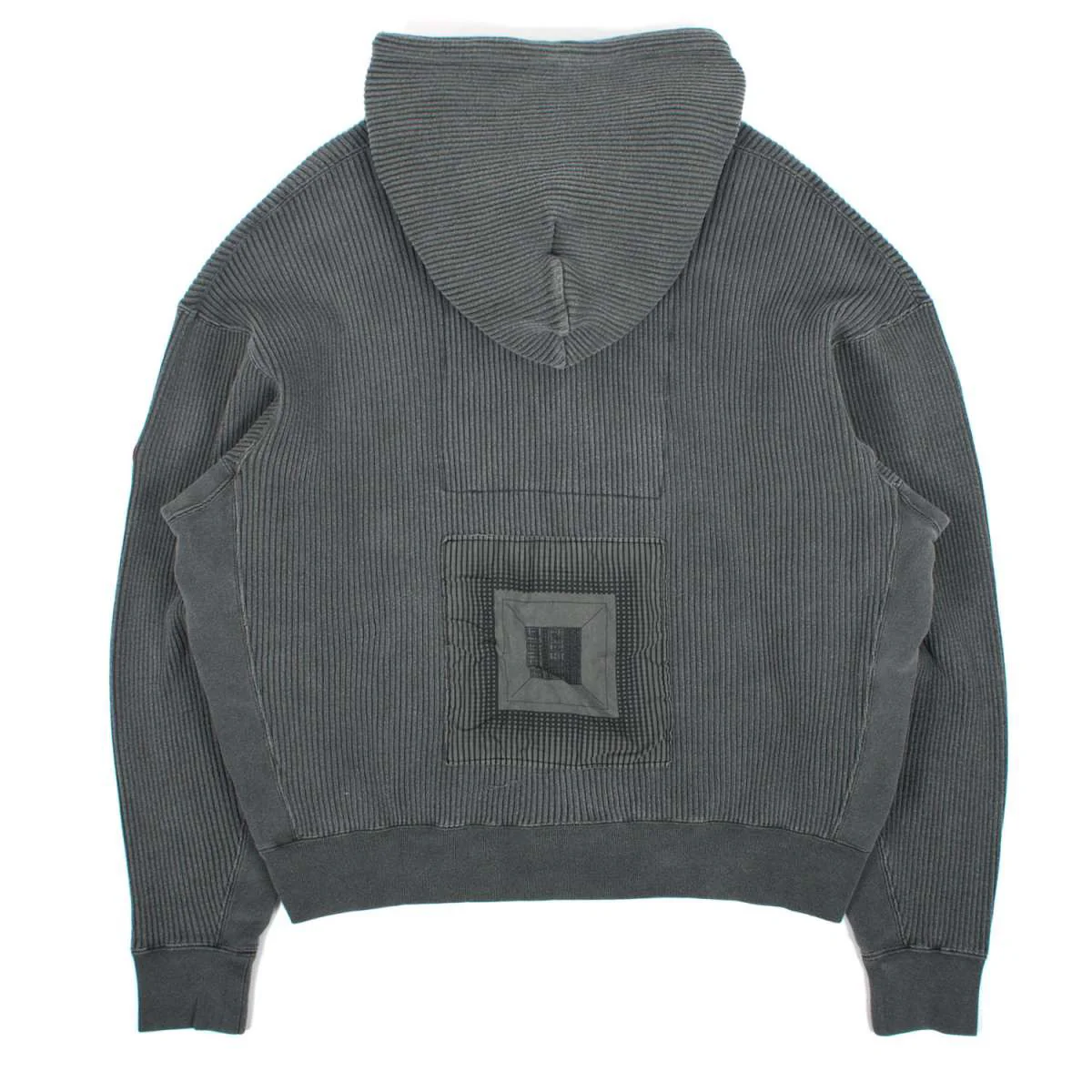 CAV EMPT - "Overdyed Cotton Zip" Grey Hooded Sweatshirt - Image 3