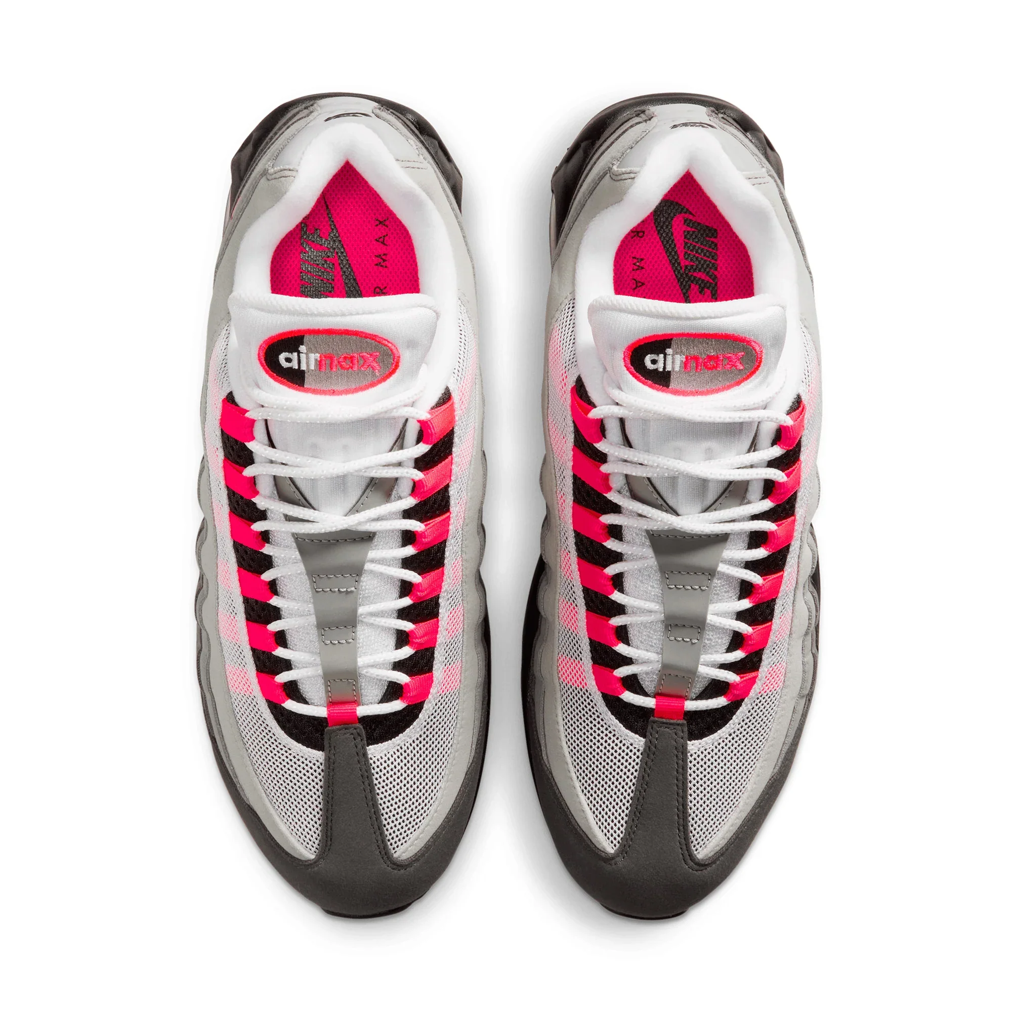 Nike - Air Max 95 Big Bubble "BLACK/SOLAR RED-MEDIUM ASH-DK PEWTER" - Image 4