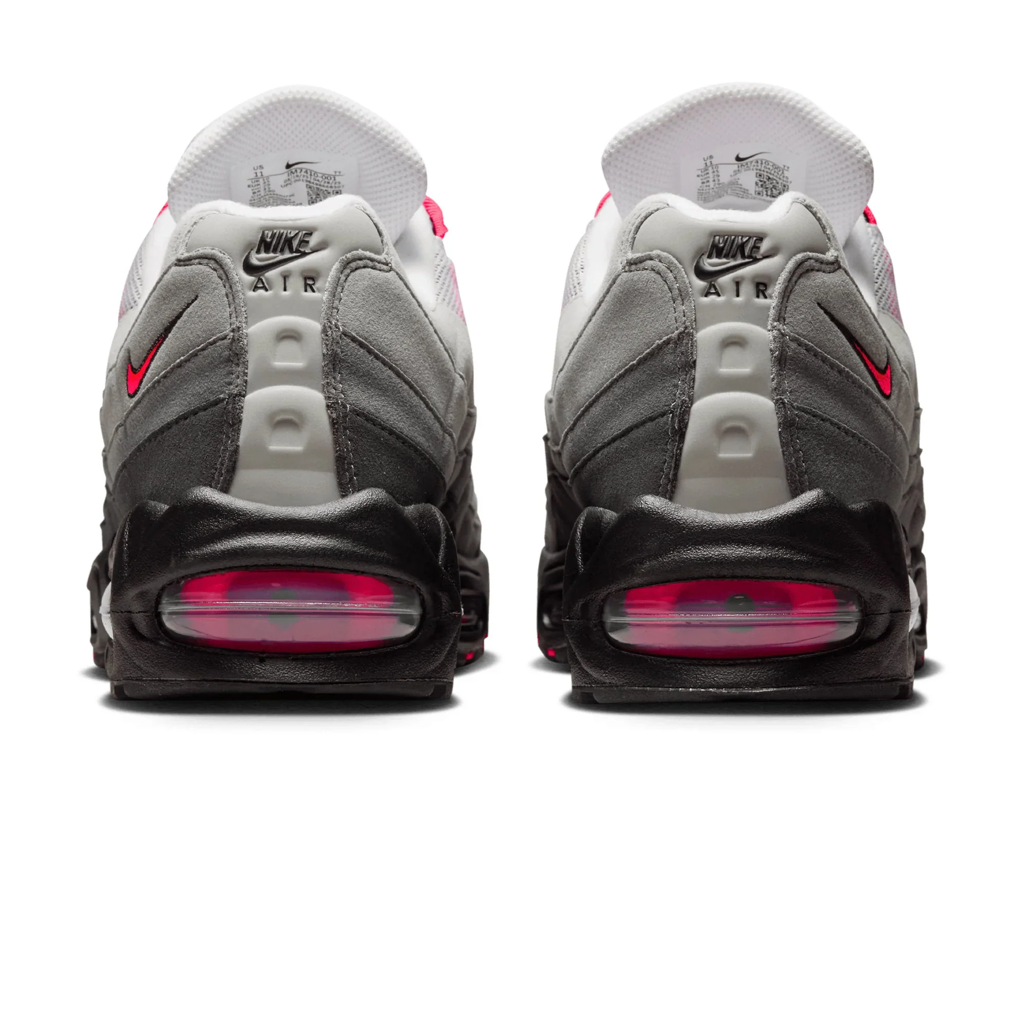 Nike - Air Max 95 Big Bubble "BLACK/SOLAR RED-MEDIUM ASH-DK PEWTER" - Image 5