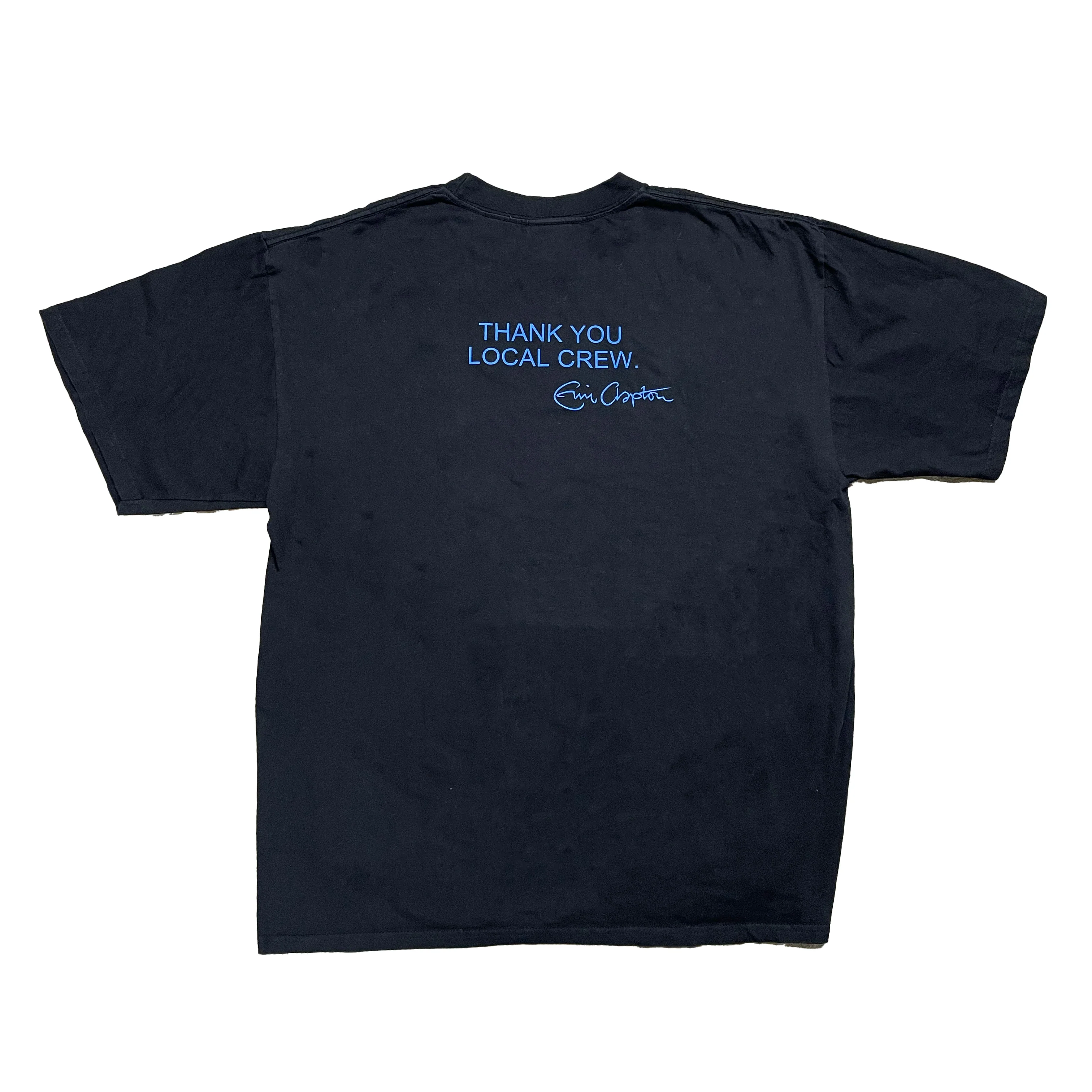 Vintage - "Eric Clapton World Tour '01" Black S/S T-Shirt - Image 3